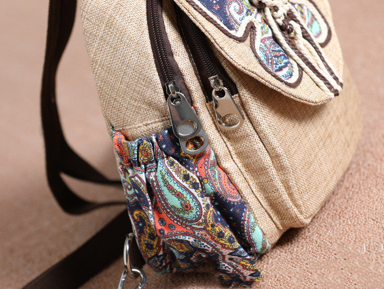 A touch of colorful backpack small backpack national style