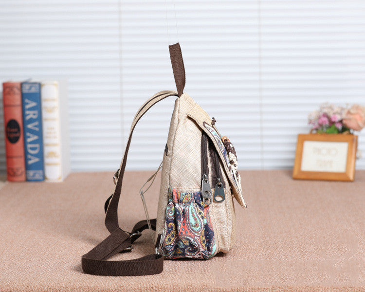 A touch of colorful backpack small backpack national style