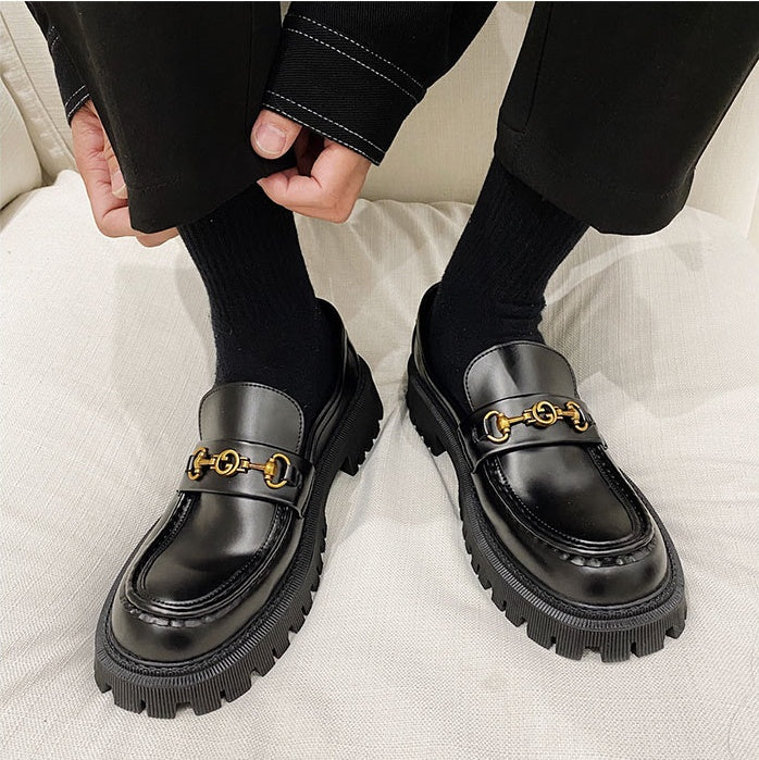 Spring New Style British Style Men''S Lazy Foot Set Thick Soled