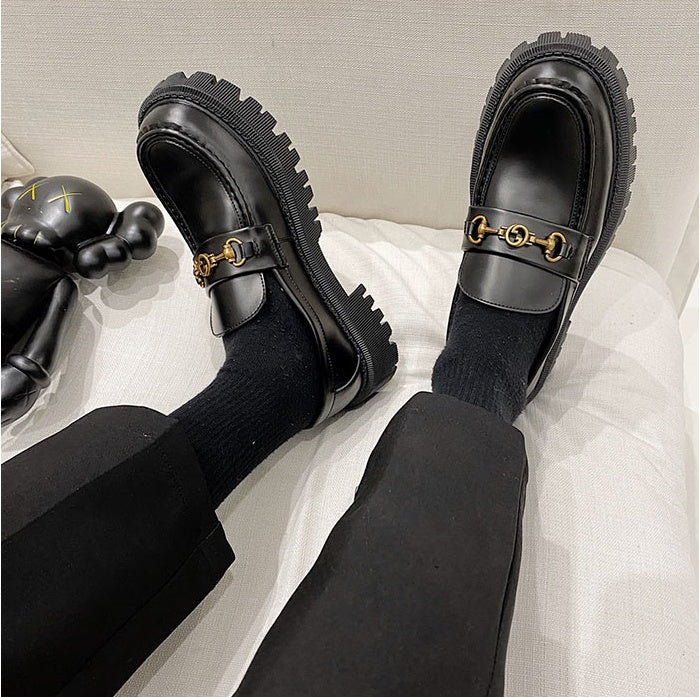 Spring New Style British Style Men''S Lazy Foot Set Thick Soled