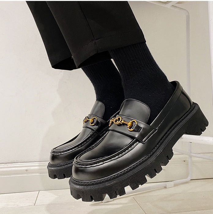 Spring New Style British Style Men''S Lazy Foot Set Thick Soled