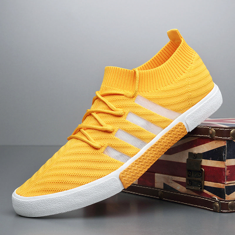 Summer Men's Shoes Breathable Deodorant Small White Shoes