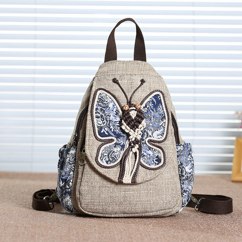 A touch of colorful backpack small backpack national style