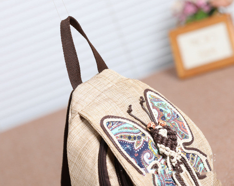 A touch of colorful backpack small backpack national style
