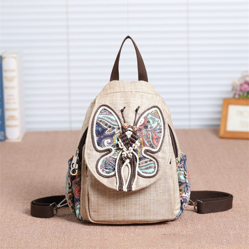 A touch of colorful backpack small backpack national style