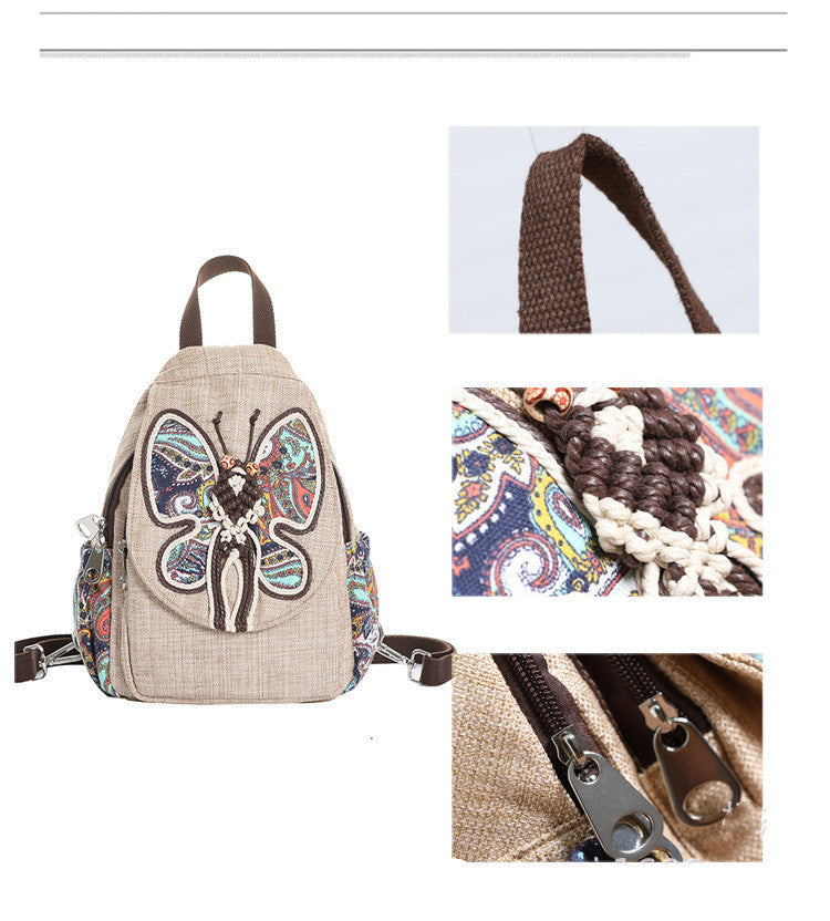 A touch of colorful backpack small backpack national style