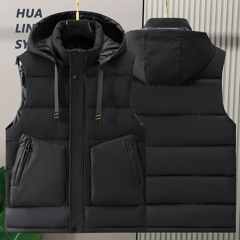 Fashion Trendy Men Cotton Vest Wholesale Winter Menswear