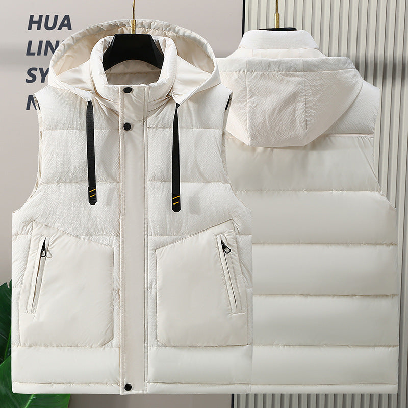 Fashion Trendy Men Cotton Vest Wholesale Winter Menswear