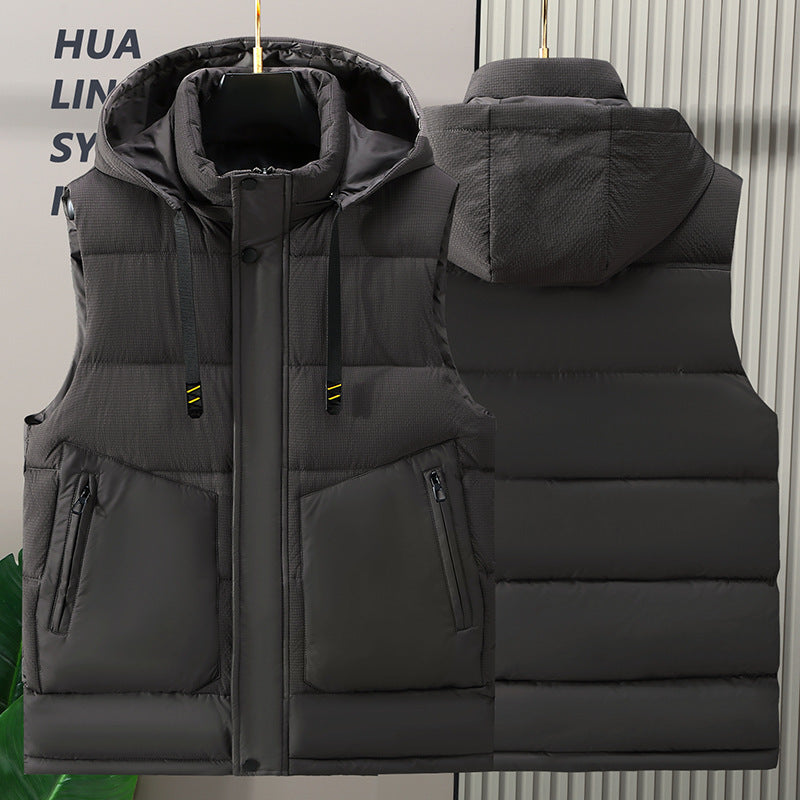 Fashion Trendy Men Cotton Vest Wholesale Winter Menswear